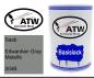 Preview: Saab, Edwardian Gray Metallic, 204B: 500ml Lackdose, von ATW Autoteile West.